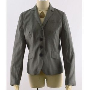 J. Crew Blazer Checked Wool & Cashmere Jacket